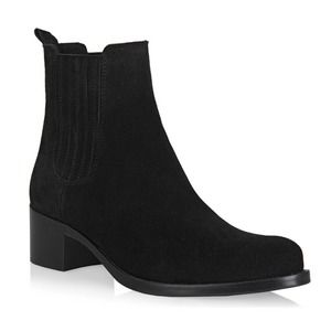 ✨NEW✨ LA CANADIENNE Prince Waterproof Suede Ankle Boot in Black Sz US 8M